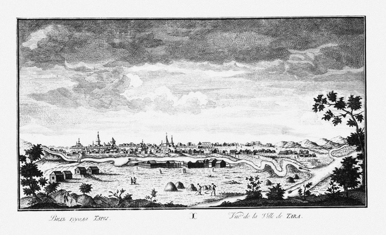 Udsigt over Tara, ca 1735 af Johann Wilhelm Lürsenius