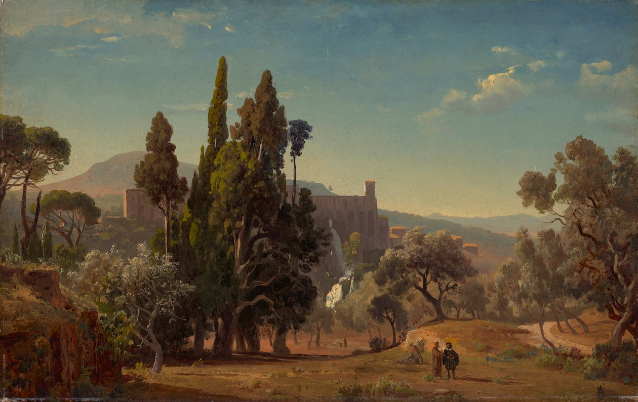 Udsigt over Tivoli af Johann Wilhelm Schirmer