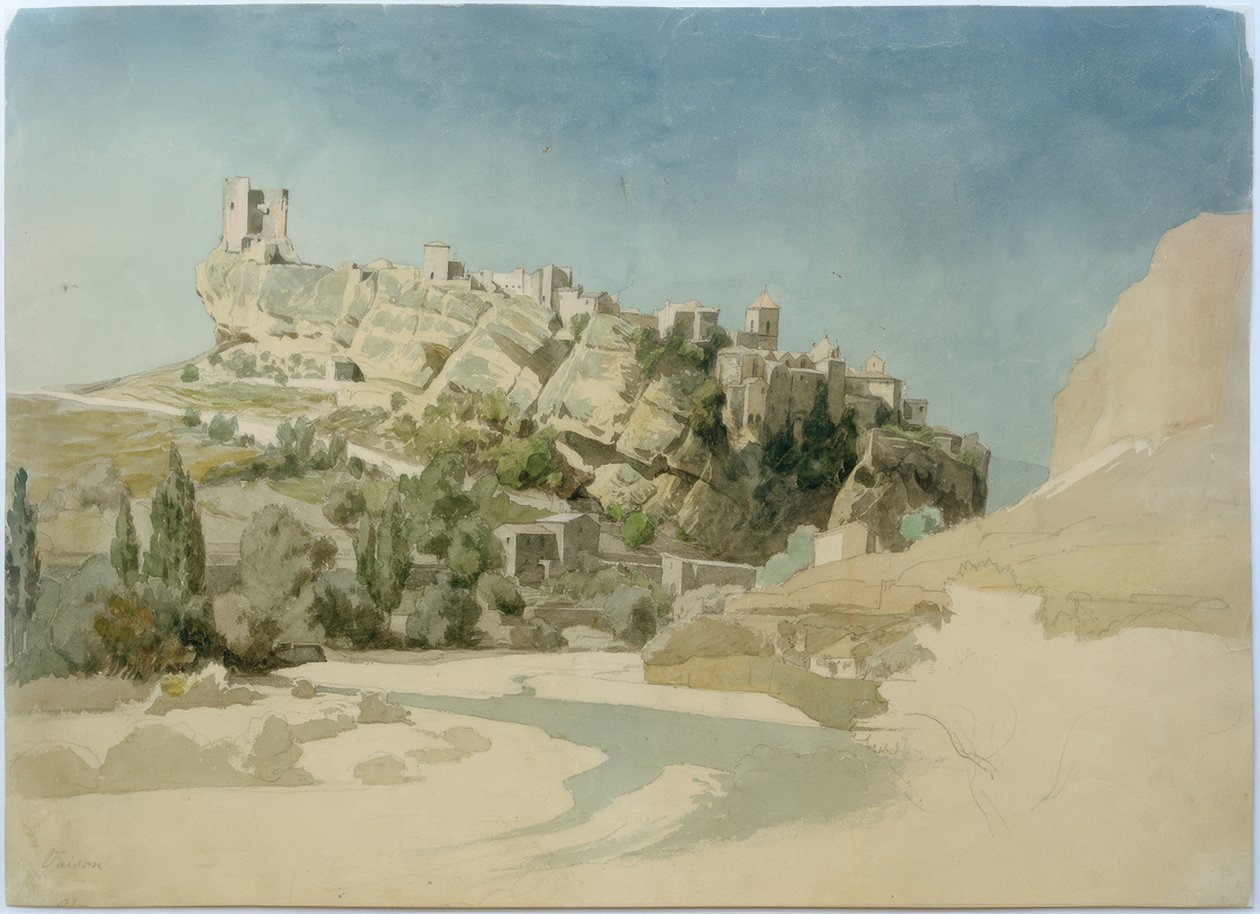 Blick auf Vaison-la-Romaine af Johann Wilhelm Schirmer