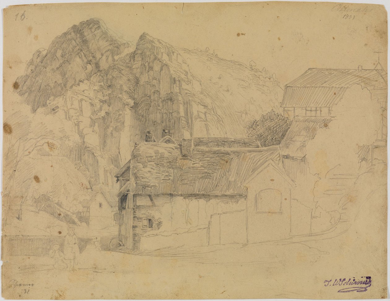 Heislei ved Altenahr af Johann Wilhelm Schirmer