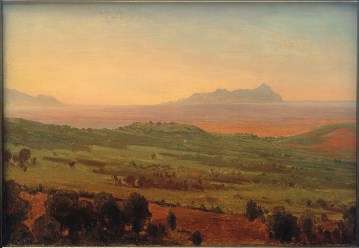 Italiensk landskab af Johann Wilhelm Schirmer