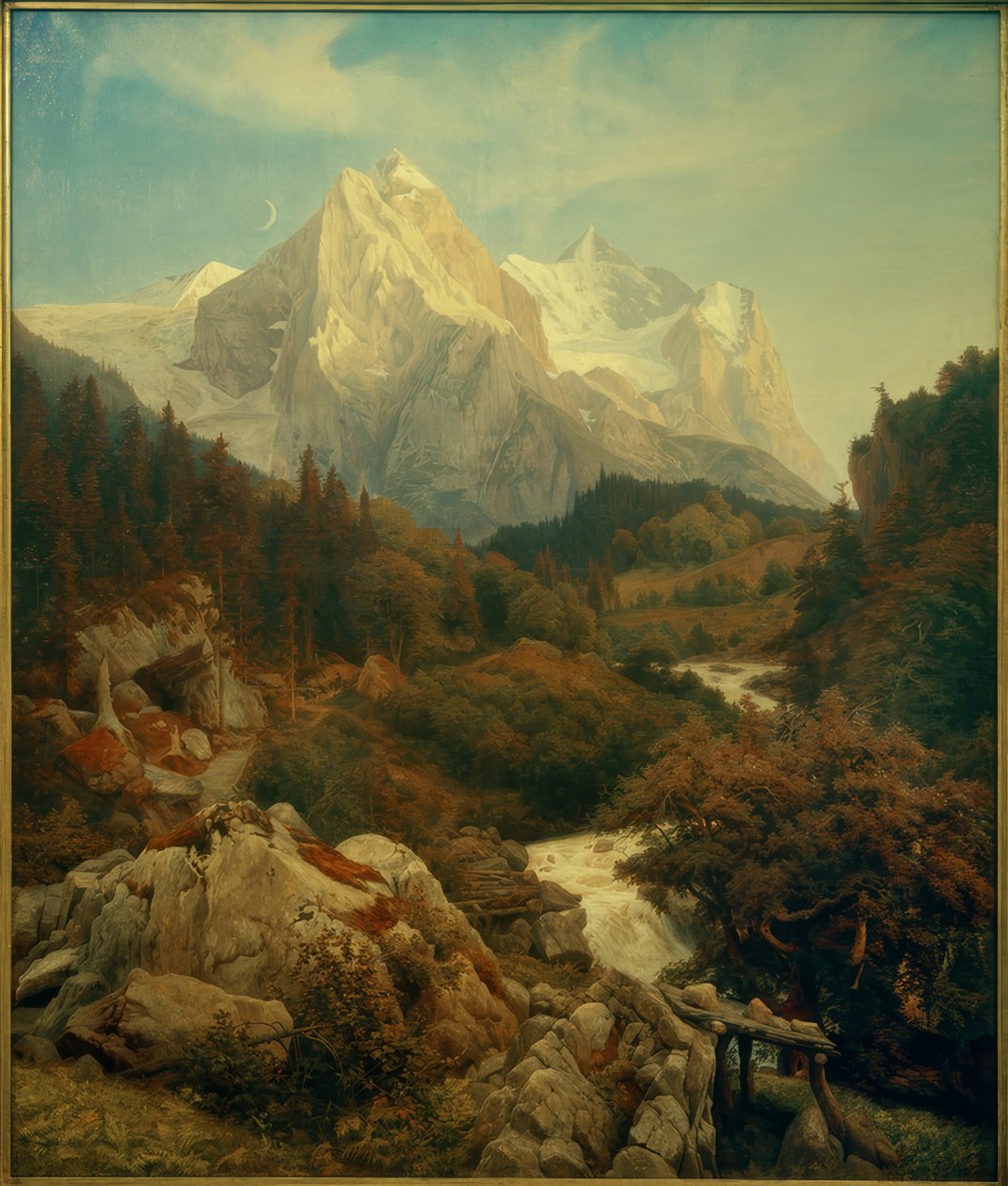 Johann Wilhelm Schirmer, Wetterhornet af Johann Wilhelm Schirmer