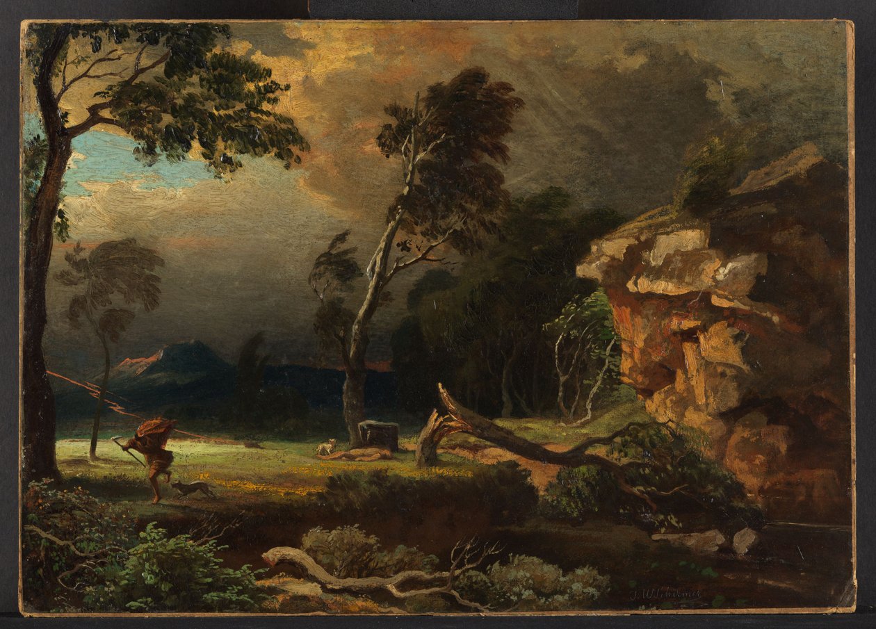 Kains flugt af Johann Wilhelm Schirmer
