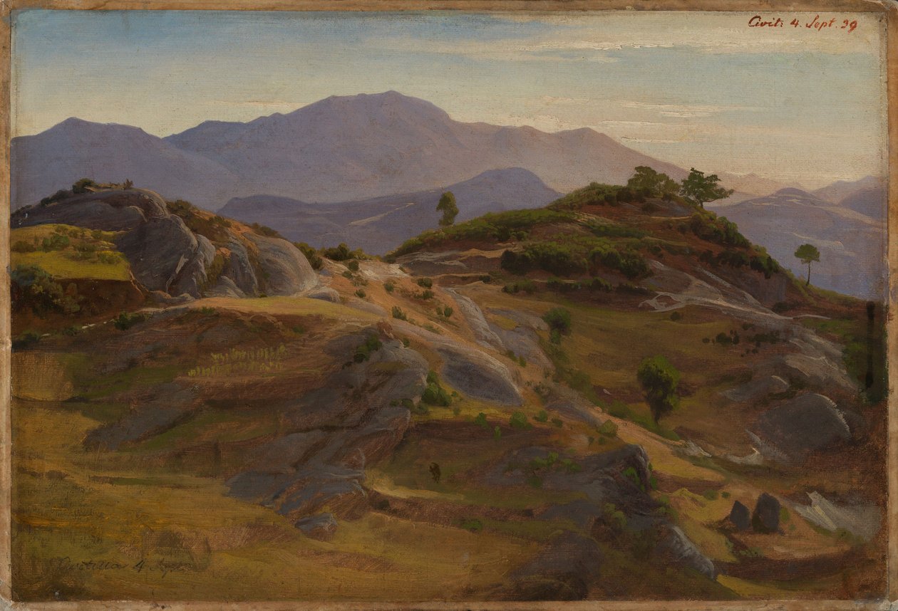 Landskab ved Civitella af Johann Wilhelm Schirmer