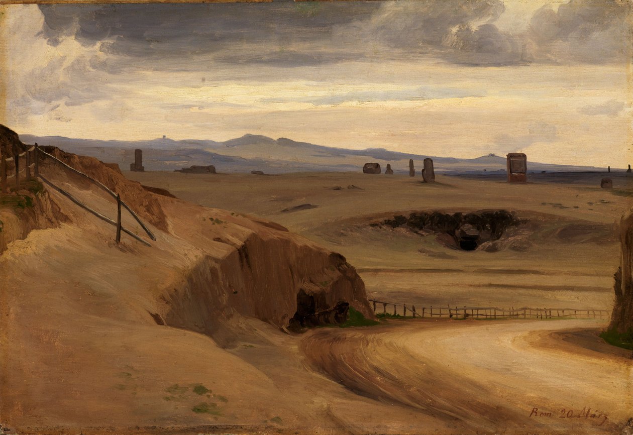 Udsigt over den romerske Campagna af Johann Wilhelm Schirmer