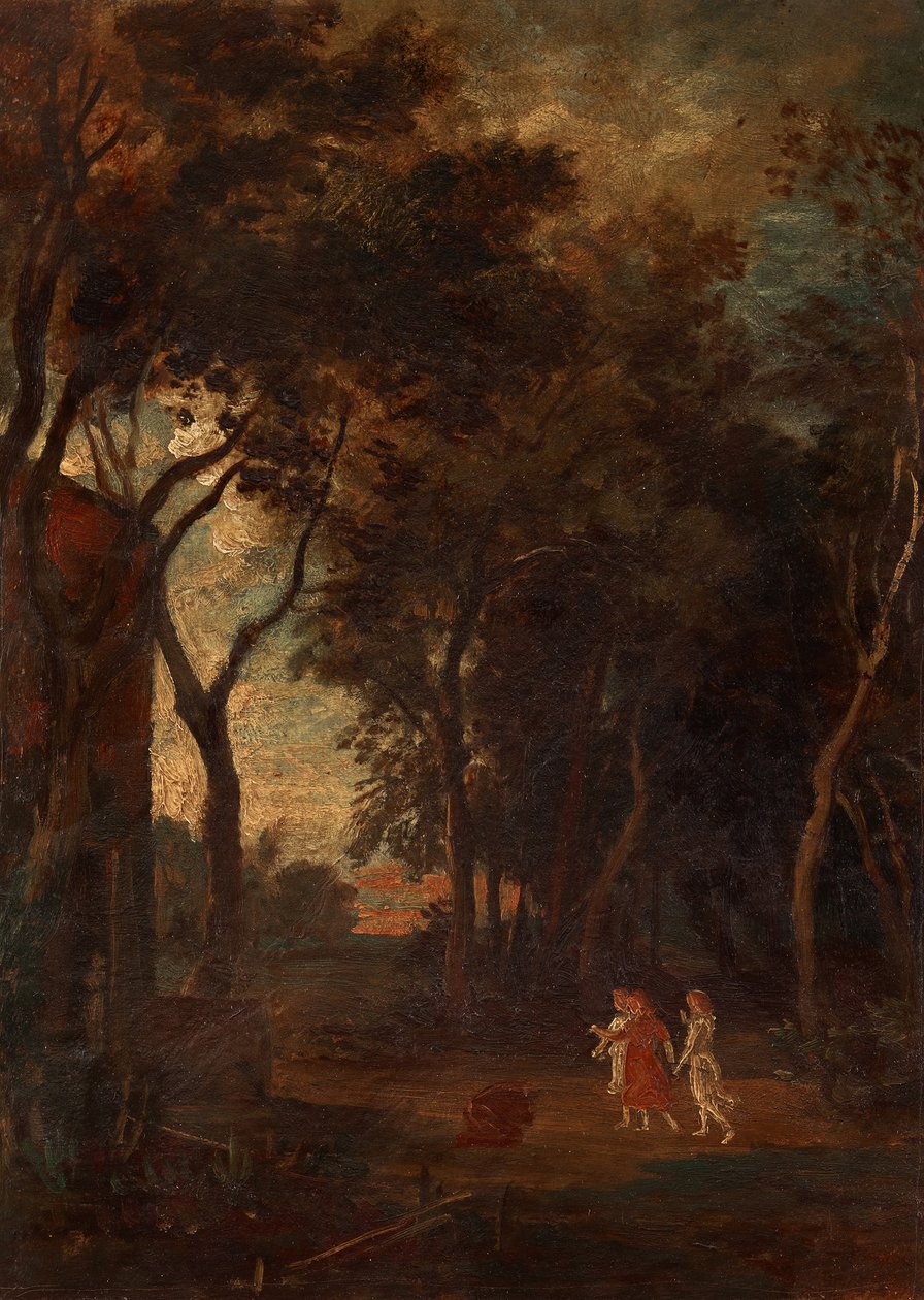 Forjættelsen i Mamres lund af Johann Wilhelm Schirmer