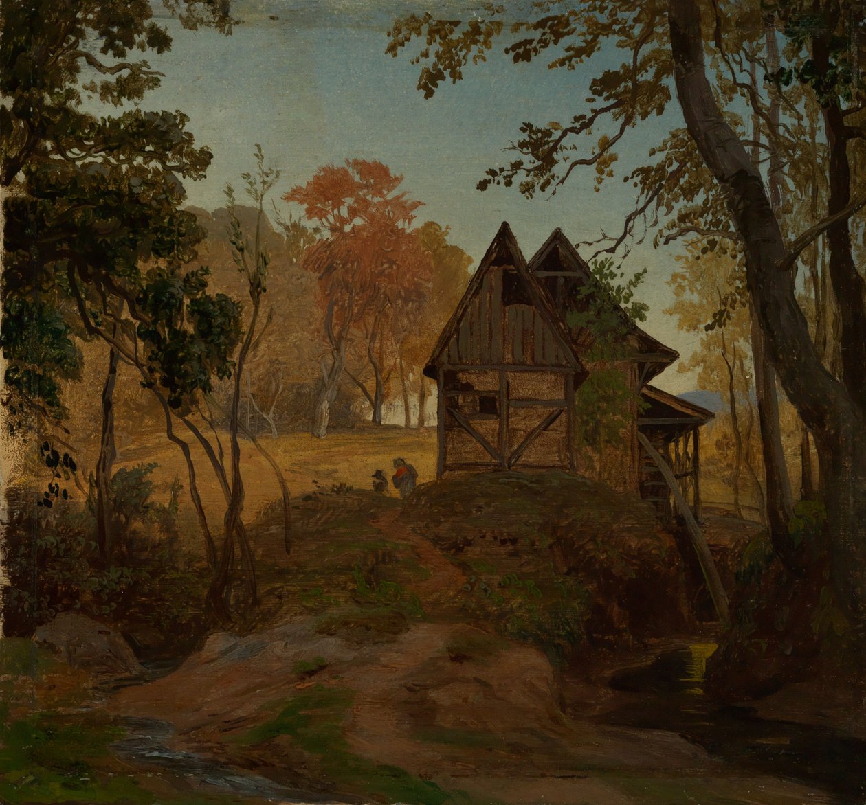 Vandmølle af Johann Wilhelm Schirmer
