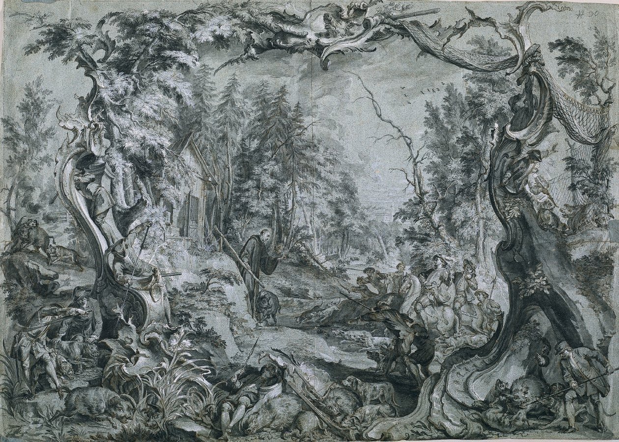 Sankt Deicolus og ornen af Johann Wolfgang Baumgartner