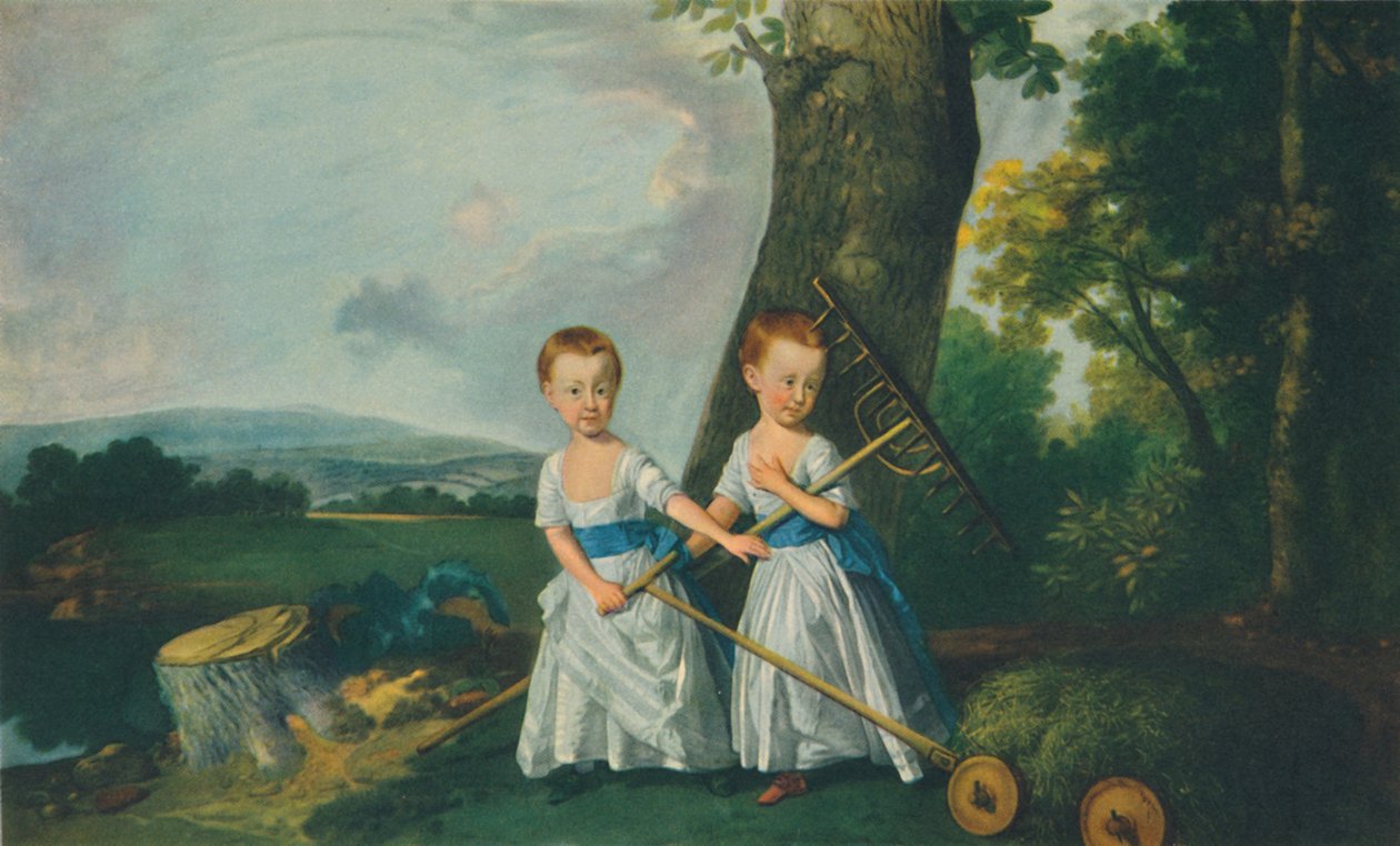 Childrens Dress: The Blunt Boys, ca. 1767, 1948. af Johan Joseph Zoffany
