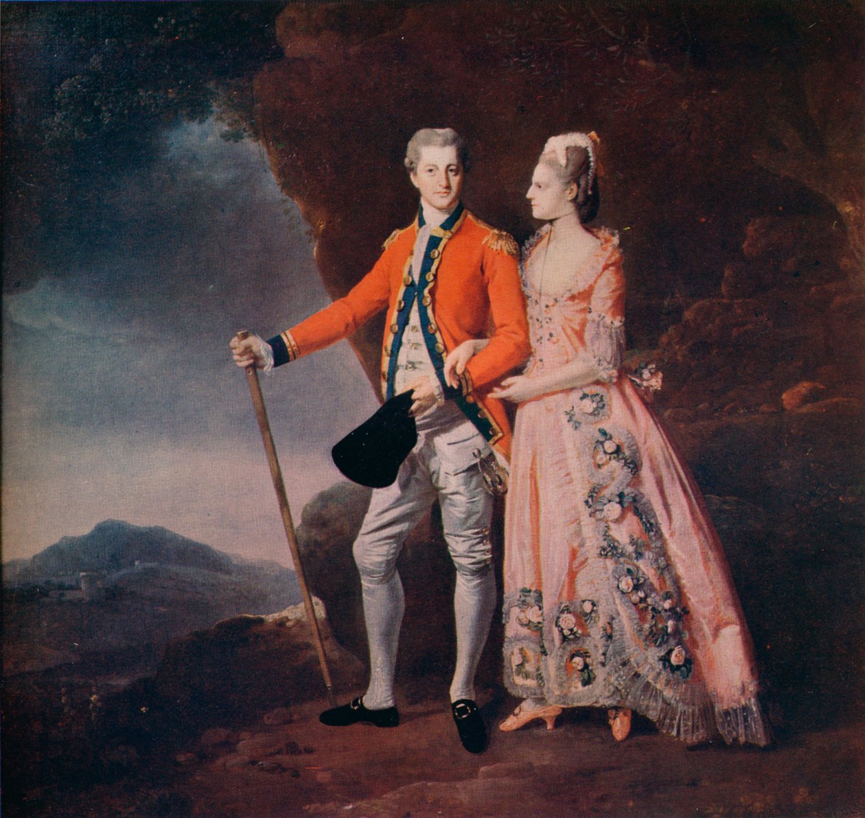 Par i et bjerglandskab, c1779 af Johan Joseph Zoffany