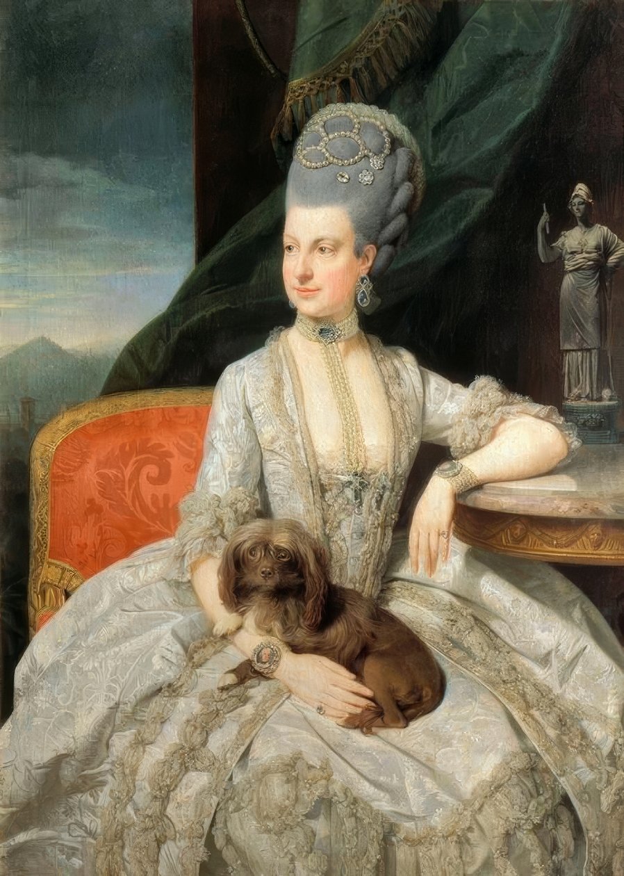 Marie Christine fra. Østrig / Zoffany af Johan Joseph Zoffany