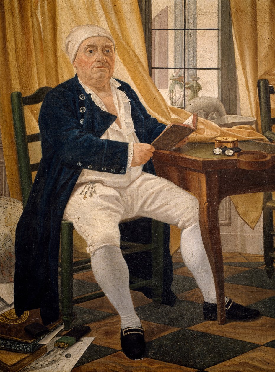 Portræt af Ennemond Alexandre Petitot, af Johann Zoffany (1733-1813) af Johann Zoffany