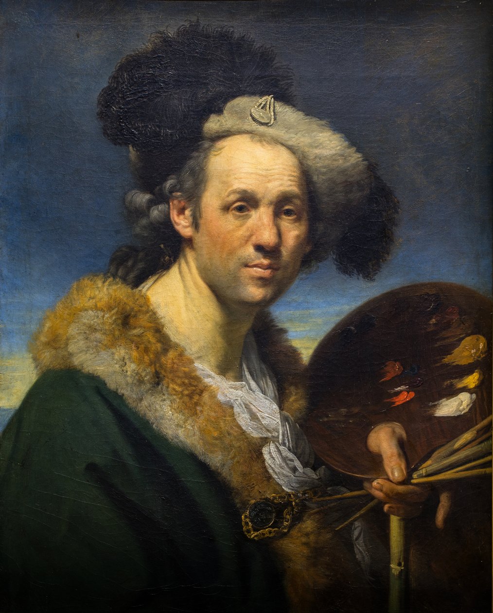 Selvportræt med palet af Johann Zoffany