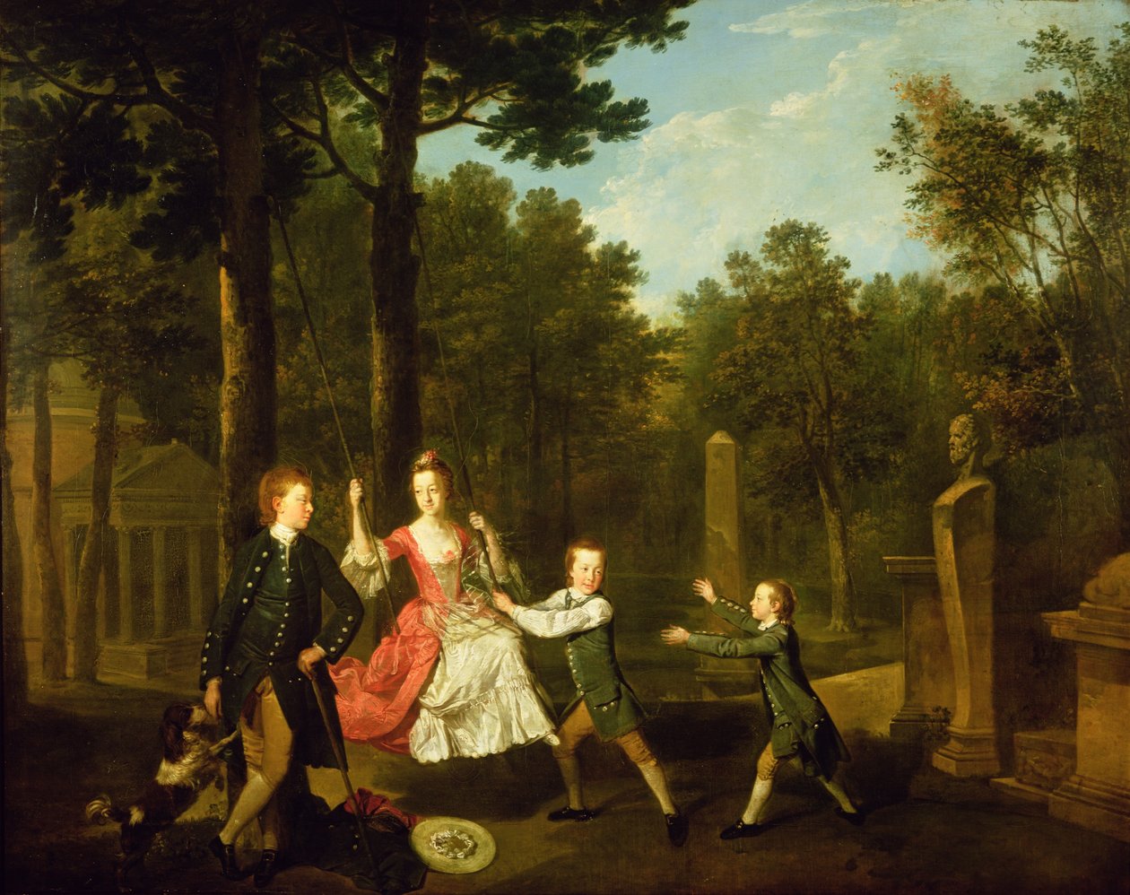Børnene af den 4. hertug af Devonshire (olie på lærred) af Johann Zoffany