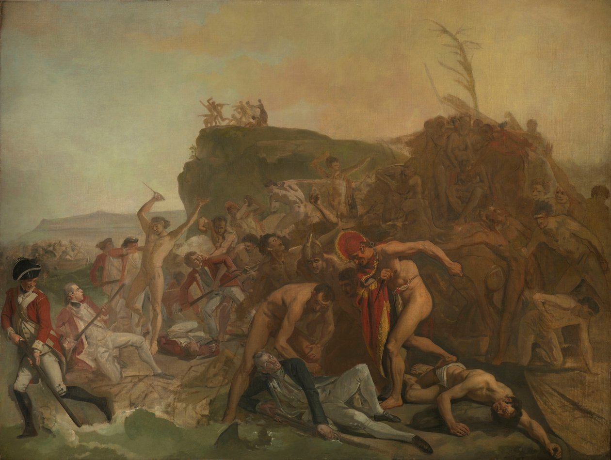 Kaptajn James Cooks død af Johann Zoffany