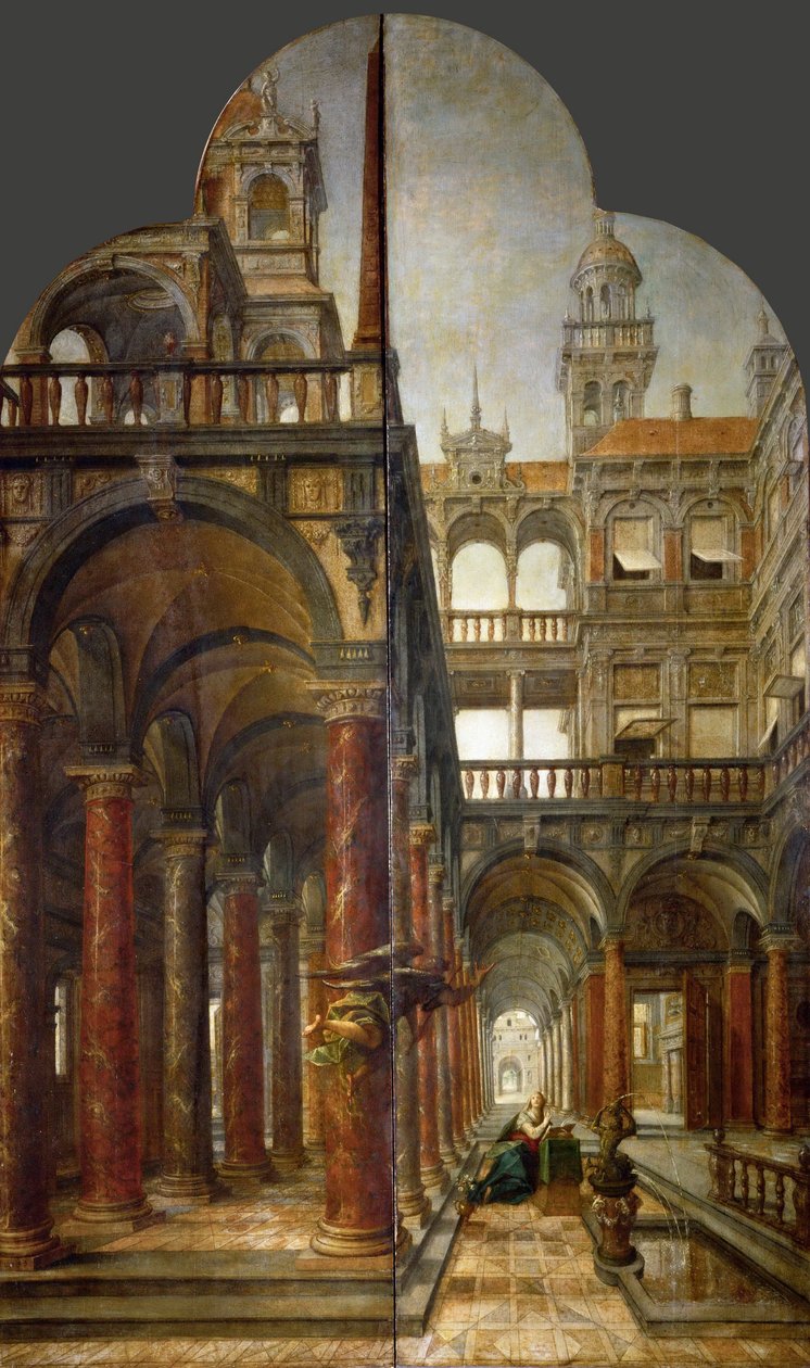 Bebudelsen - Hans von Aachen (1552-1615). Olie på træ af Johann or Hans von Aachen