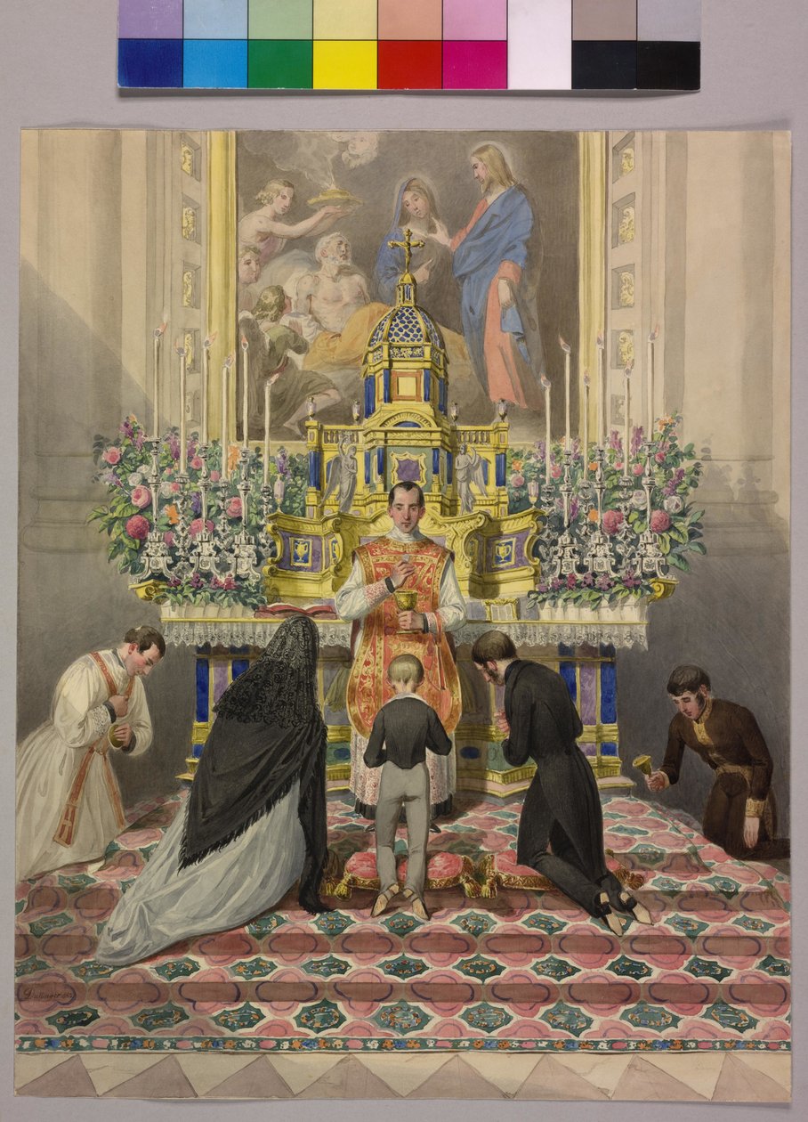 Første kommunion kejser Franz Joseph I af Johann the Yngr. Dallinger von Dalling