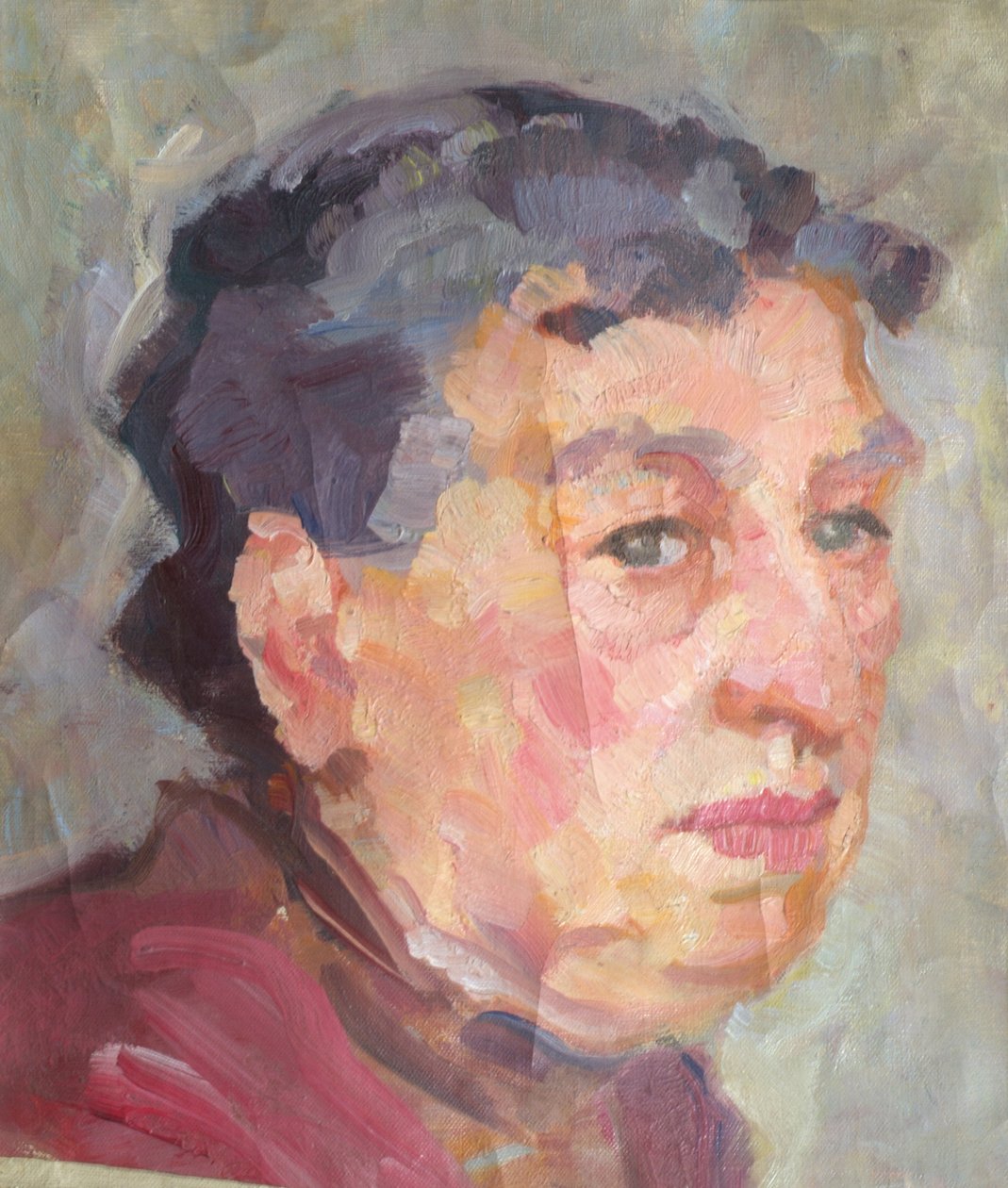 portræt af en dame af Johanna Kampmann Freund