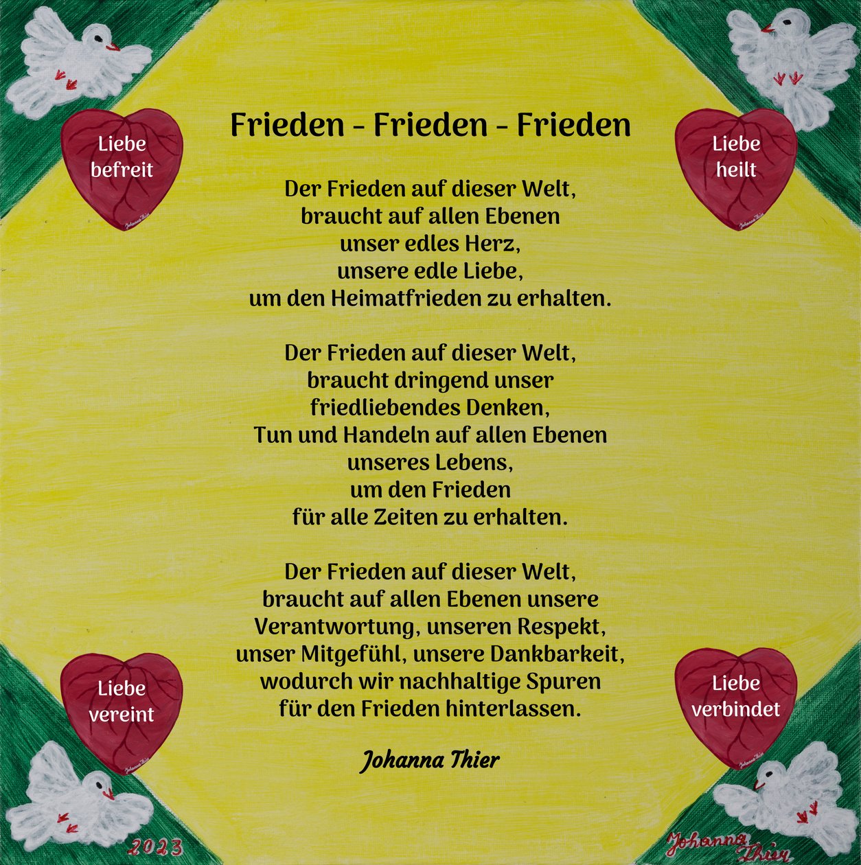 Rosentaler Friedensspur af Johanna Thier