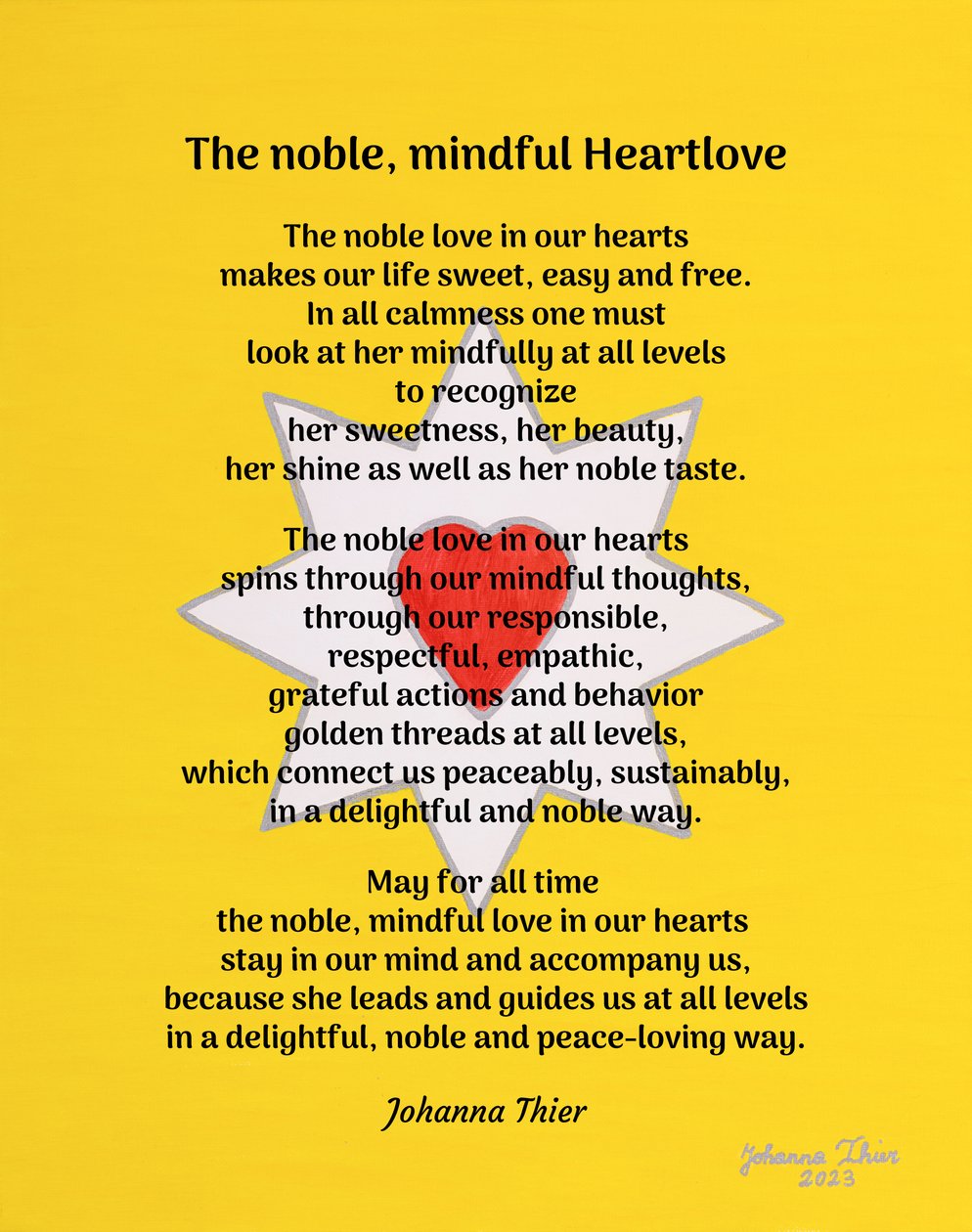 Den ædle, opmærksomme Heartlove - Version 1 af Johanna Thier