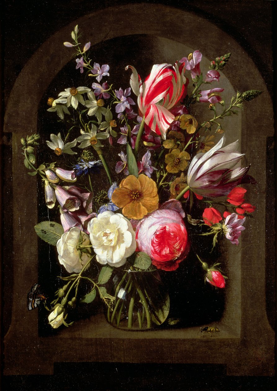 Roser, Tulipaner og andre Blomster af Johannes Antonius van der Baren