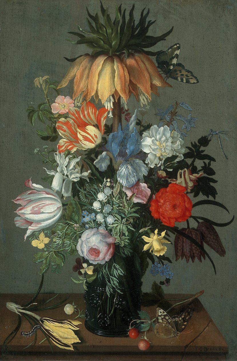 Flower Still Life med Crown Imperial af Johannes Bosschaert