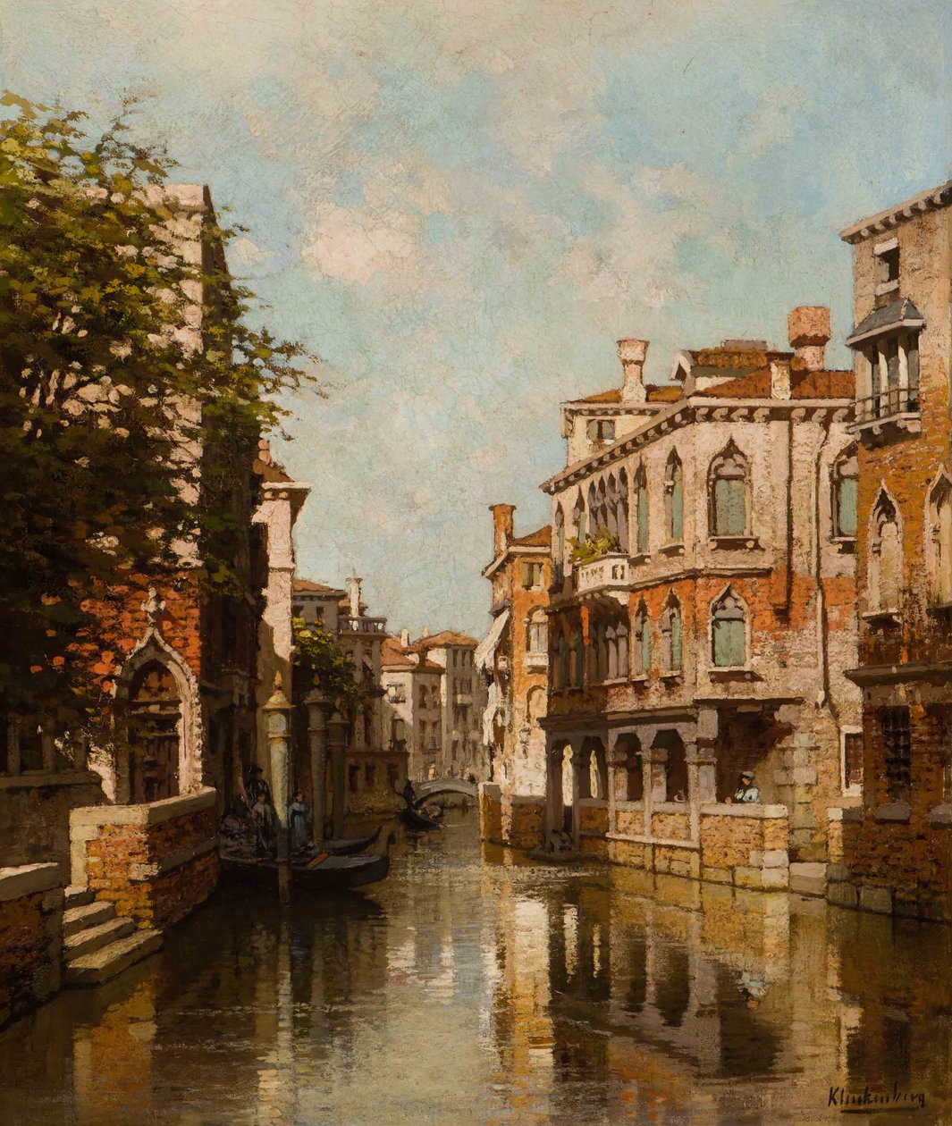 Kanal i Venedig af Johannes Karel Christian Klinkenberg