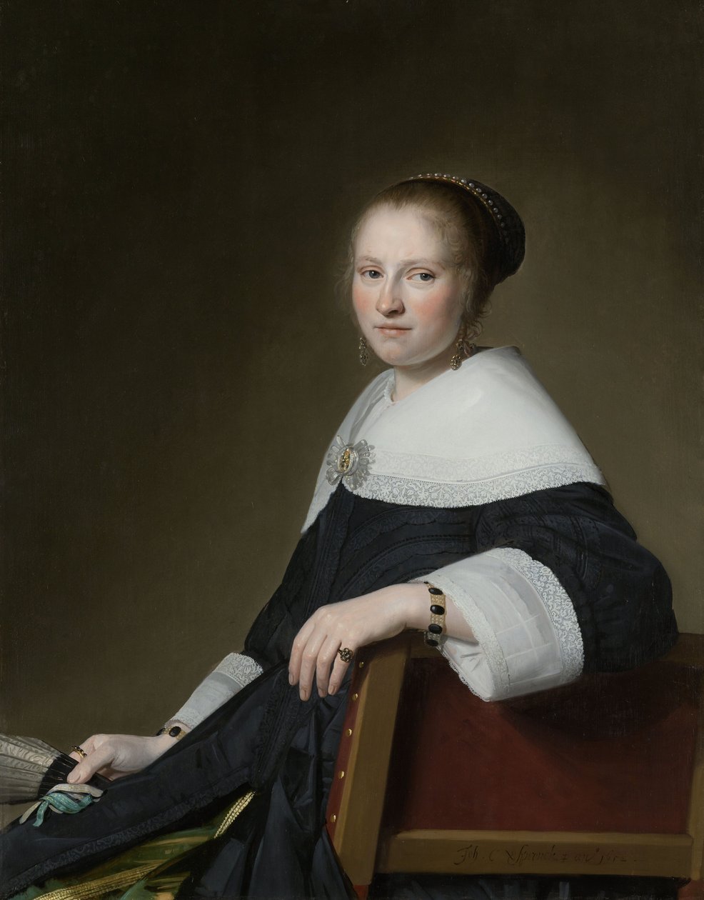 Portræt af Maria Strijp af Johannes Cornelisz. Verspronck