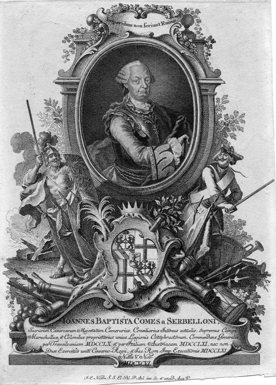 Johann Baptist Serbelloni (1696-1778) af Johannes Esaias Nilson