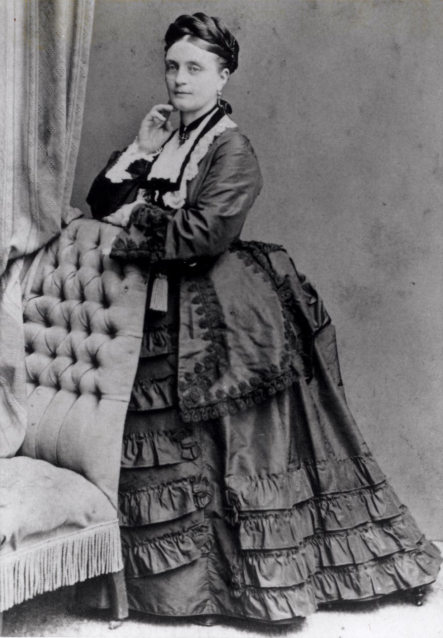 Portræt af Clara Schumann (bw foto) af Johannes Lodewijk De Lavieter