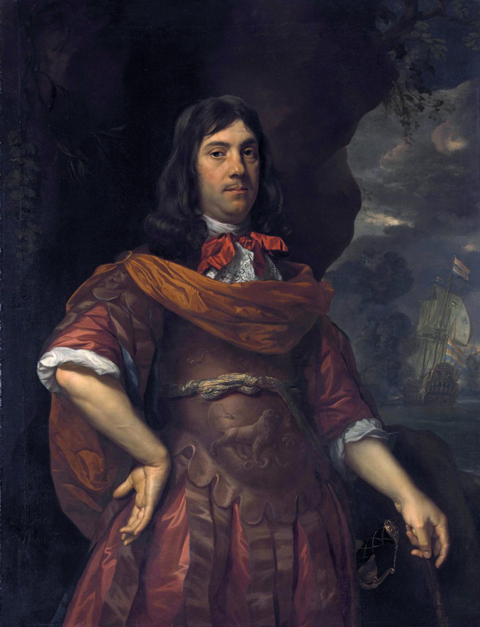 Portræt af Cornelis Tromp (1629-1691) af Johannes Mytens