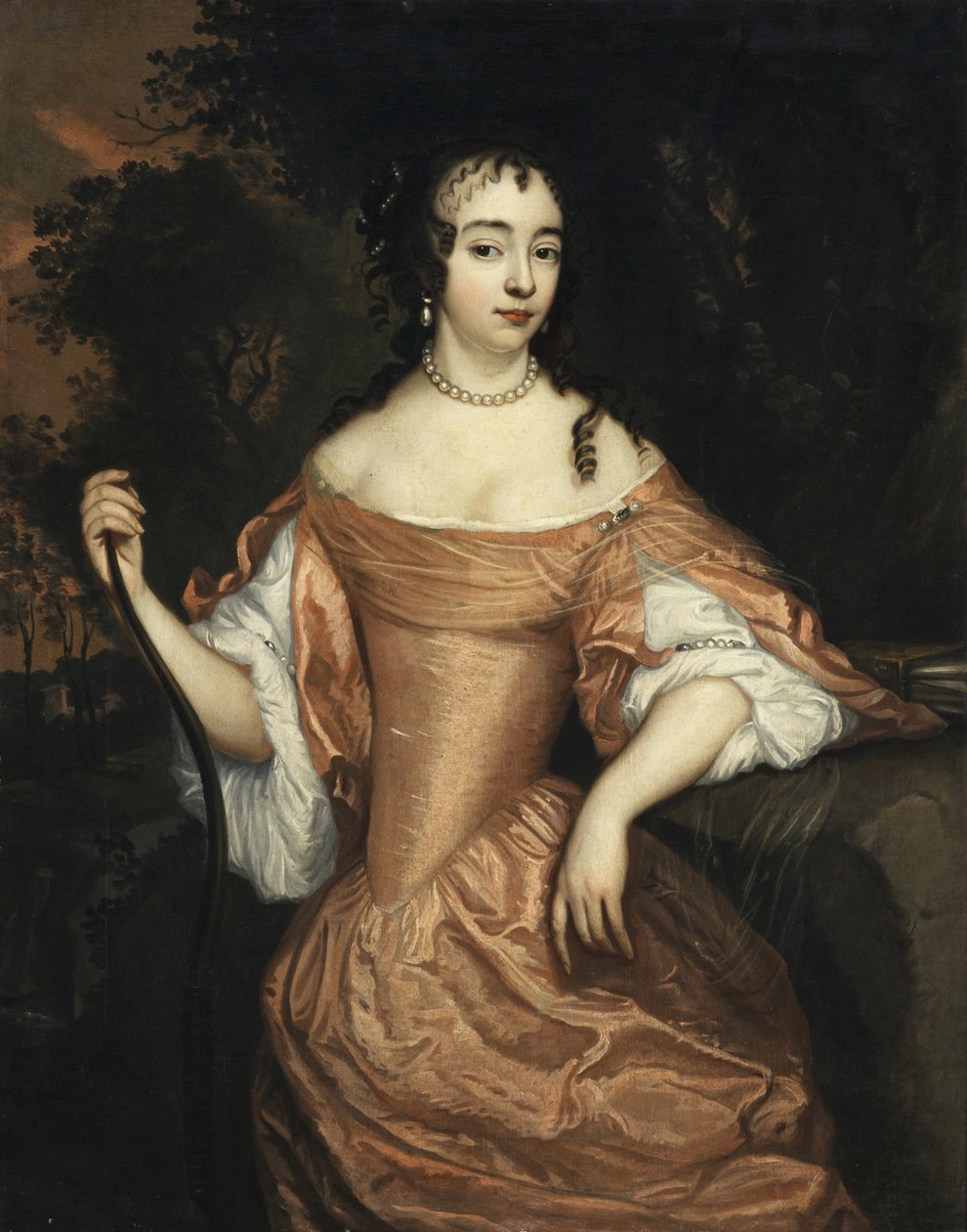 Portræt af Maria af Nassau (1642-1688) af Johannes Mytens