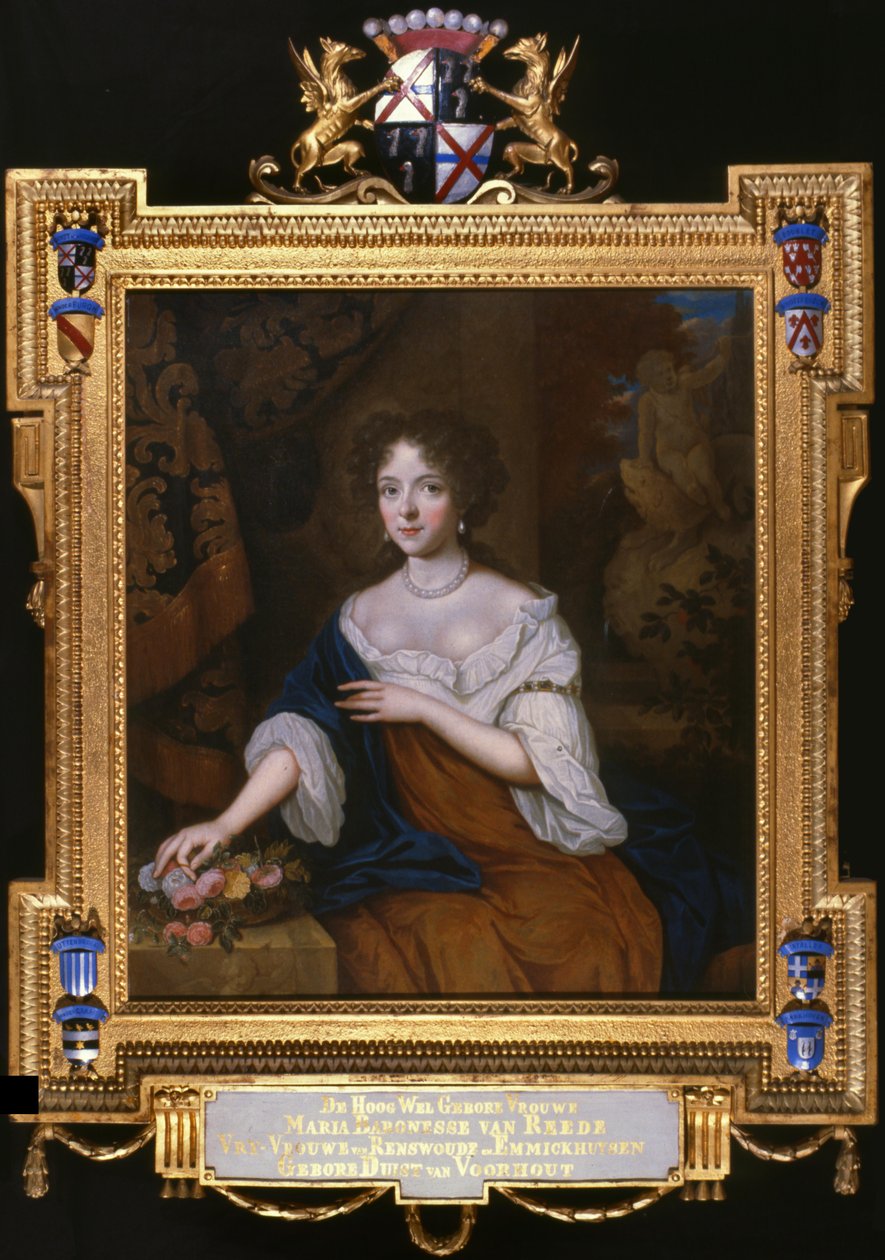 Portræt af Maria Duyst van Voorhout (1662-1754) af Johannes van Haensbergen  