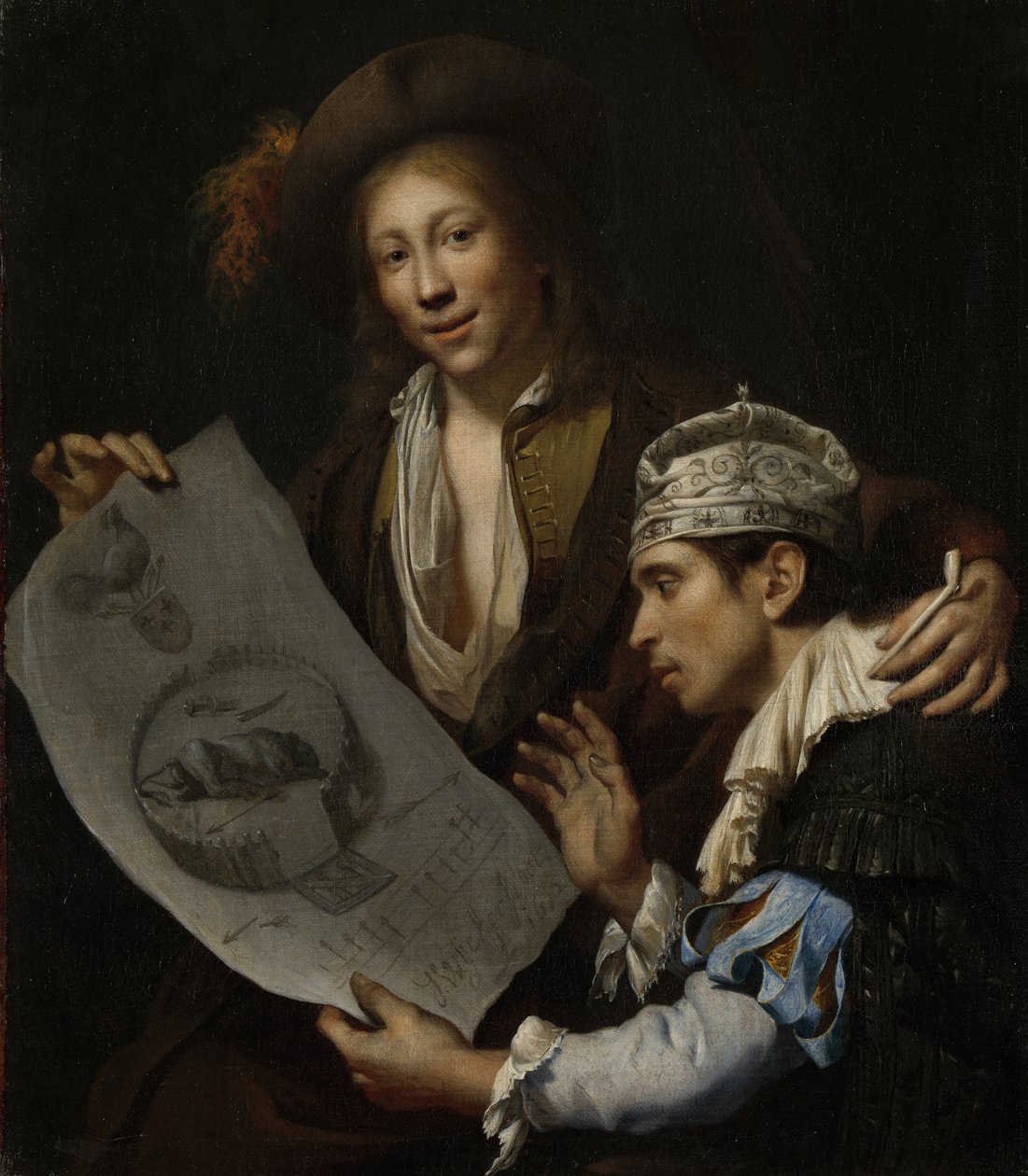 Allegori om den franske invasion af 1672 af Johannes van Wijckersloot