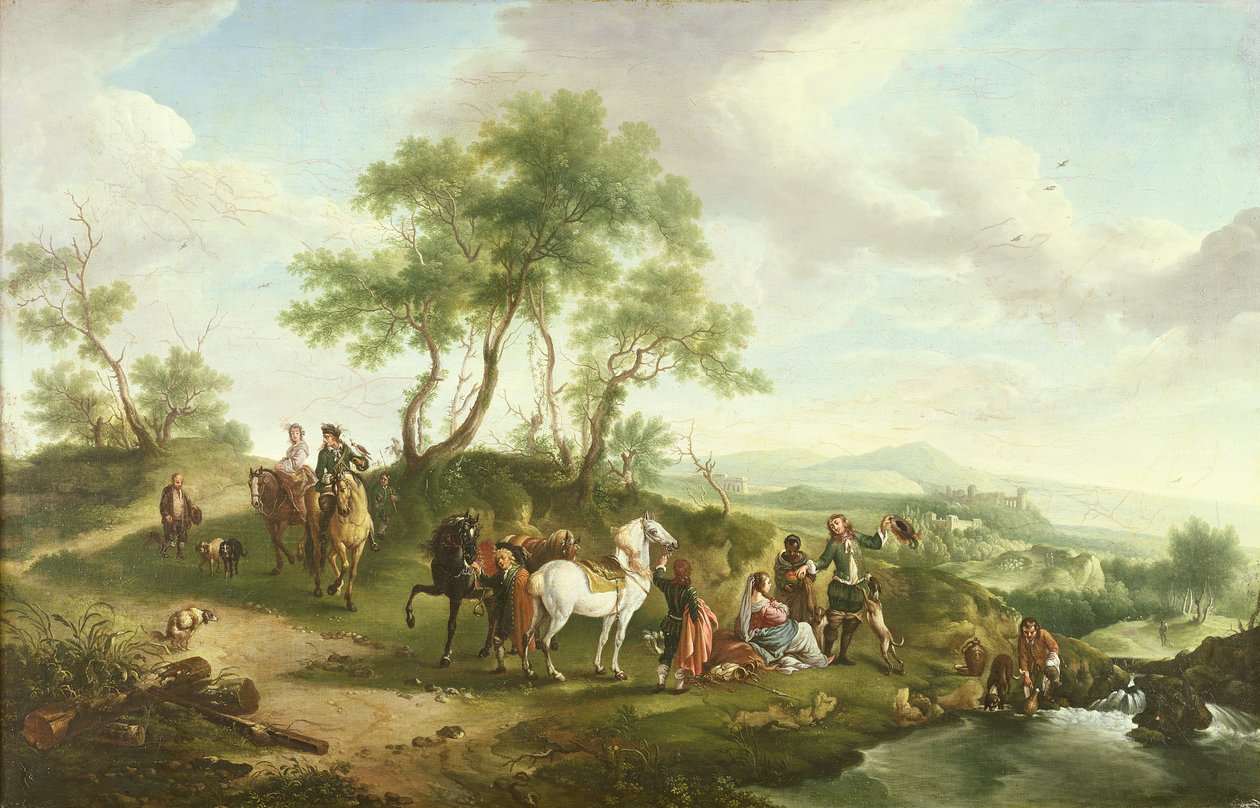 Falkejagt af Johannes van der Bent