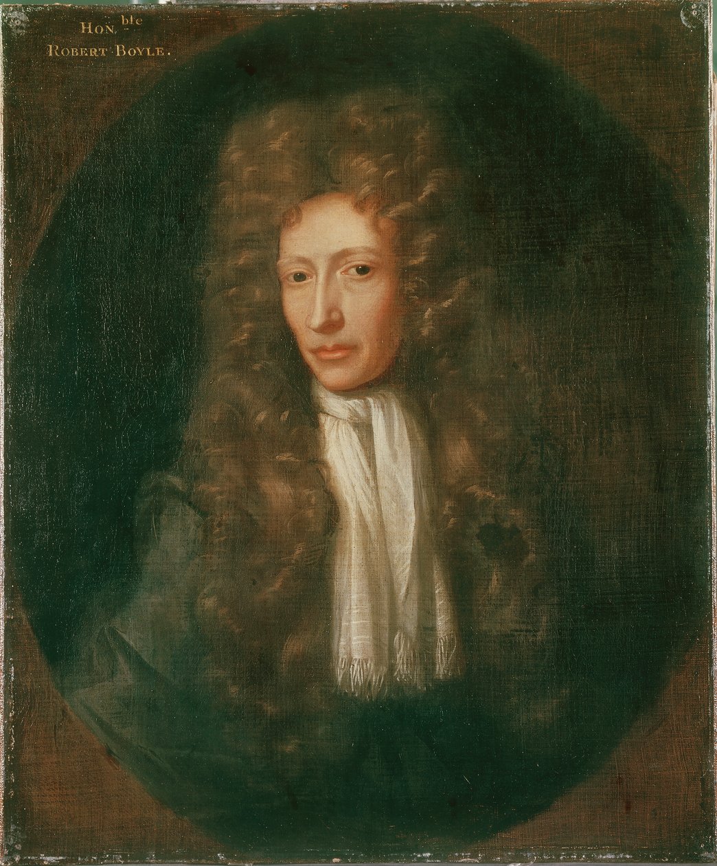 Portræt af Robert Boyle (olie på lærred) af Johannes (after) Kerseboom