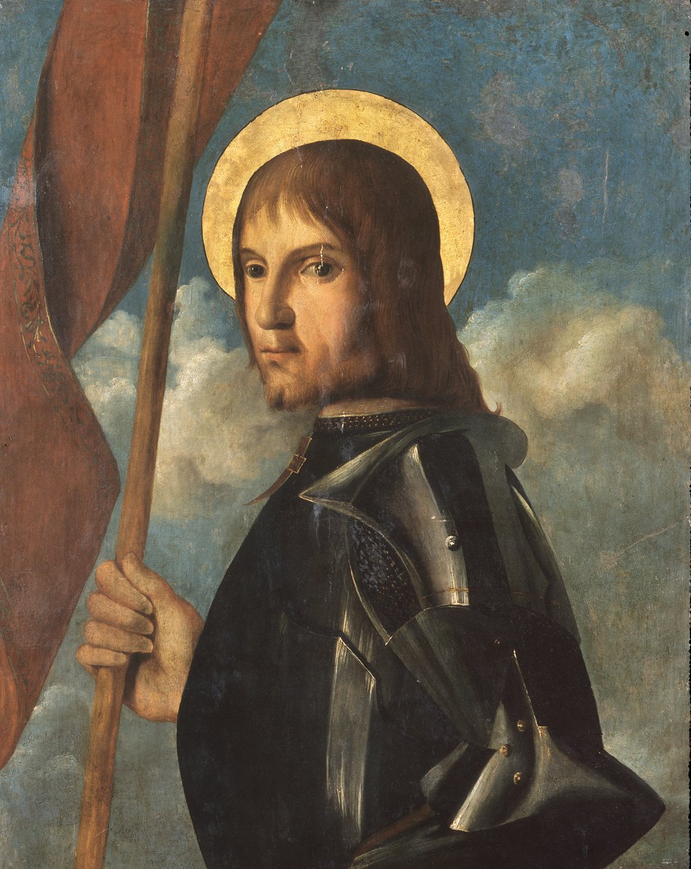 Warrior Saint, ca. 1506 (olie på panel) af Johannes (fl.16th century) Hispanus