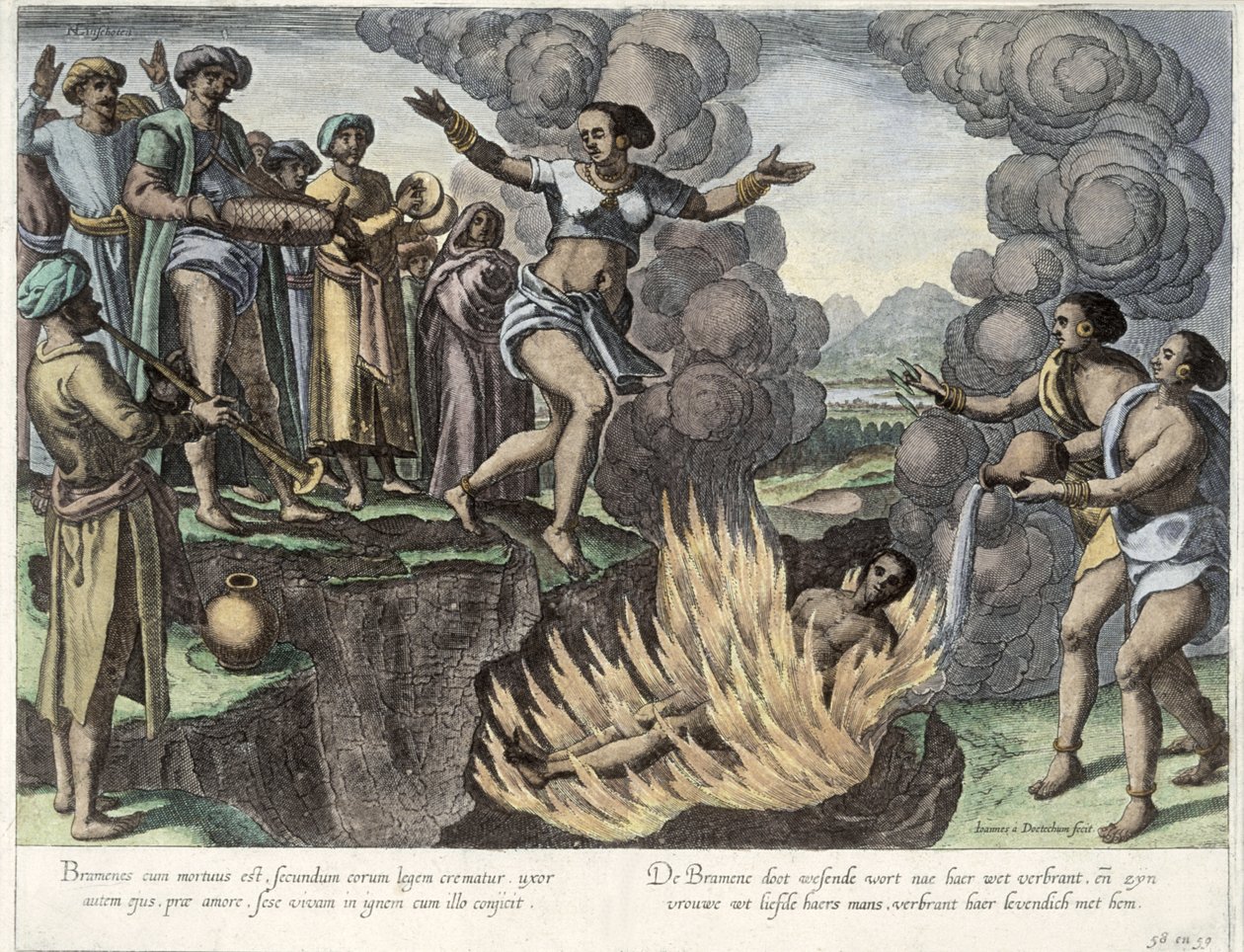 Sati, illustration fra 