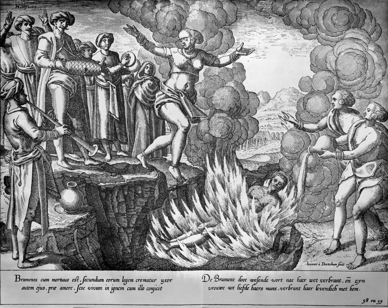 Sati af Johannes Baptista van the Younger Doetechum