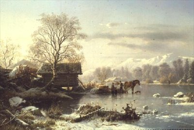 Den frosne sø af Johannes Bartolomaus Duntze
