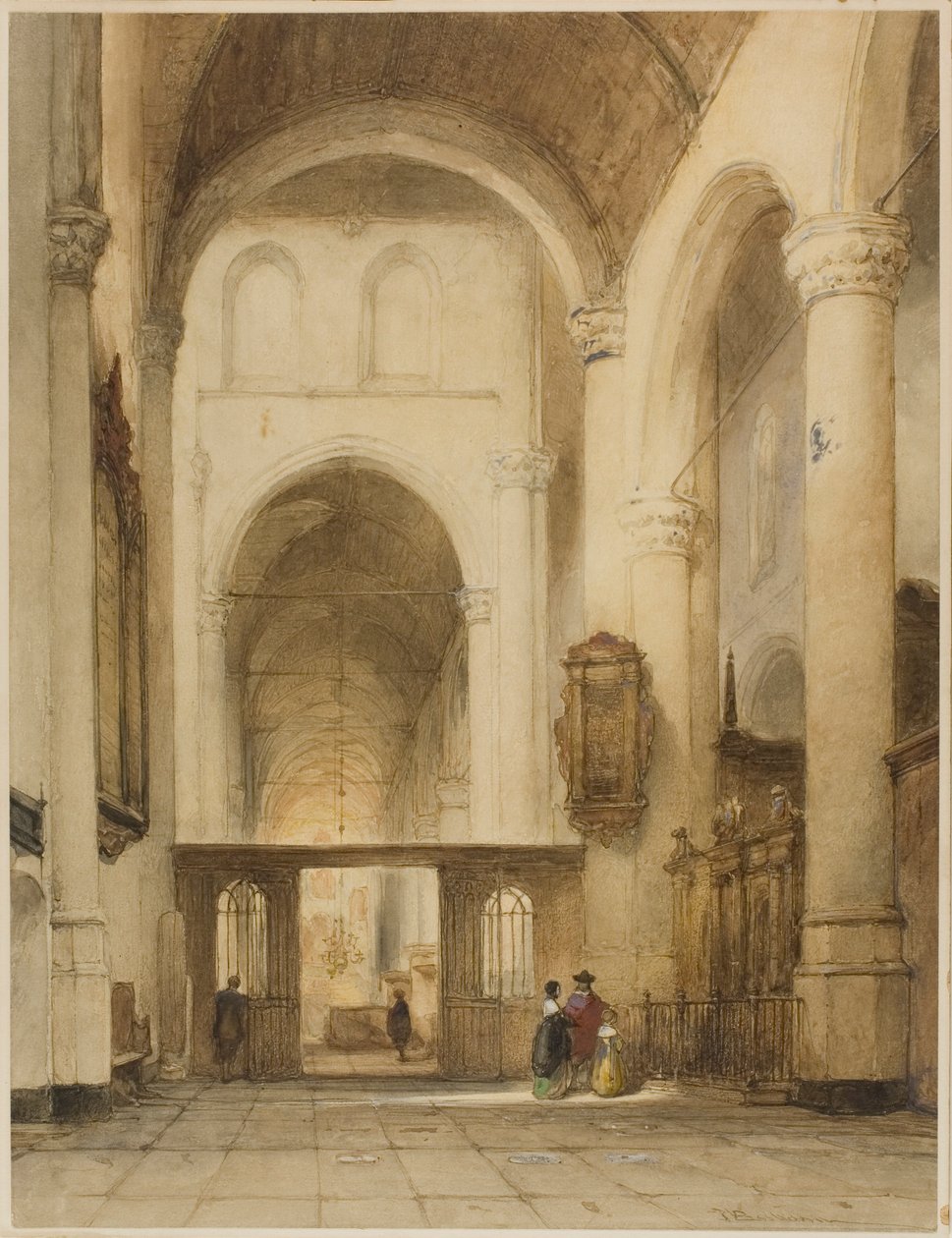 Kirkens interiør af Johannes Bosboom