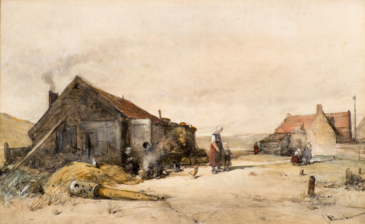 Gamle Huse af Johannes Bosboom