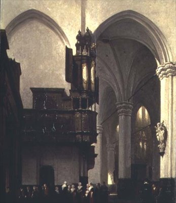 Den nye kirke i Amsterdam, ca. 1847 af Johannes Bosboom