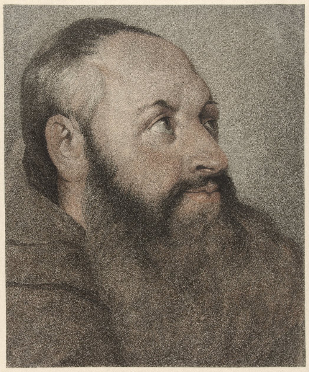 Munk, til højre, ser op af Johannes Cornelis Mertens
