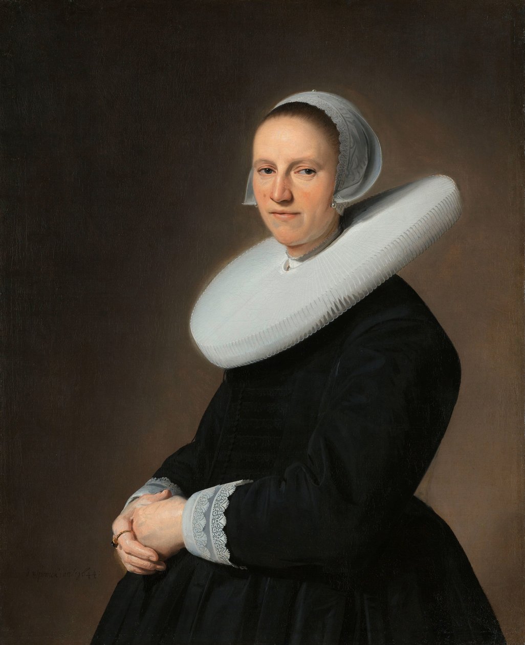Portræt af Adriana Croes af Johannes Cornelisz. Verspronck