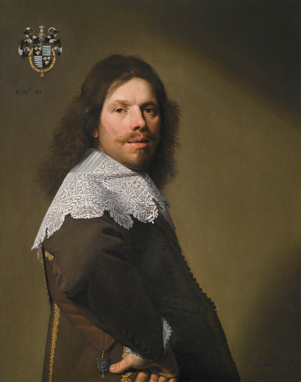 Portræt af Cornelis Montigny de Glarges af Johannes Cornelisz Verspronck