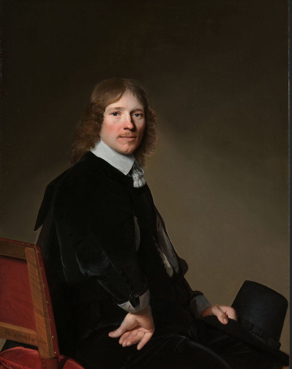 Portræt af Eduard Wallis Eduard Wallis (1621-1684) af Johannes Cornelisz. Verspronck
