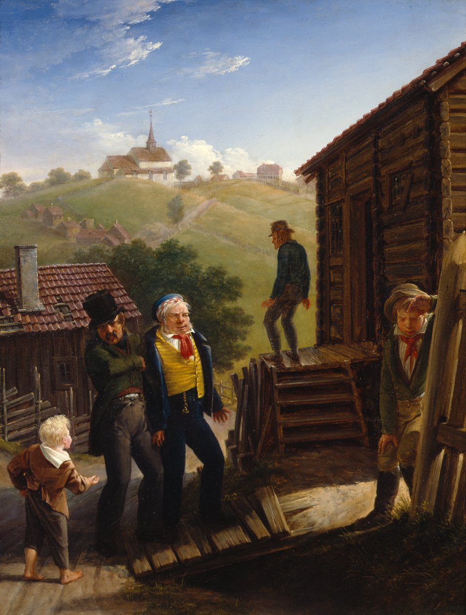 Gammel bar ved Maridalsveien af Johannes Flintoe