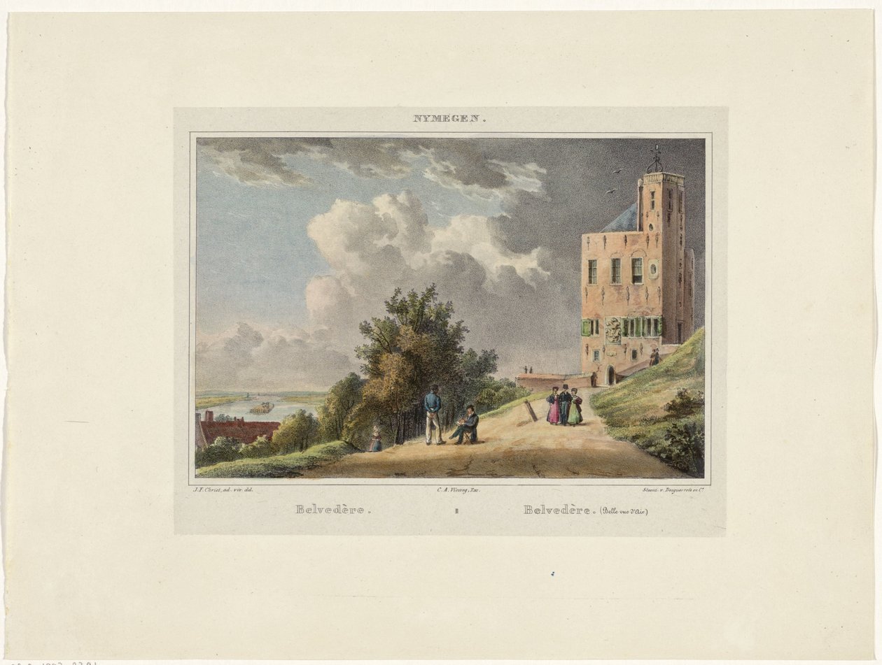 Udsigt over Belvédère i Nijmegen Belvedere lll Belvedere (Belle vue d