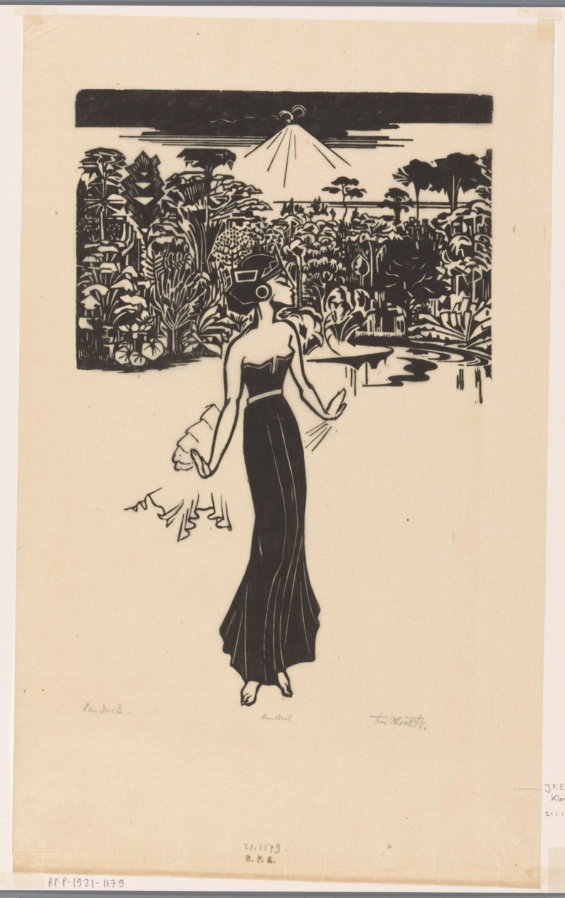 Danseres (original titel på objekt) af Johannes Frederik Engelbert ten Klooster (signed by artist)